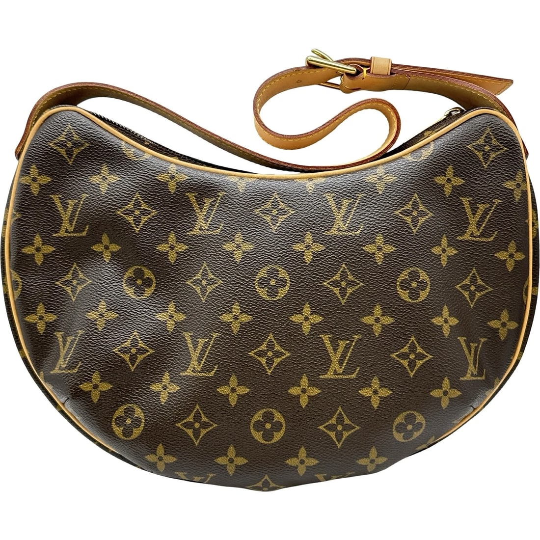 LOUIS VUITTON CROISSANT MM SHOULDER BAG: LOUIS VUITTON Croissant MM Shoulder Bag Brand: LOUIS VUITTON Type/Style: Shoulder Bag Material: Monogram canvas Color: Brown Size: W11.8 x H7.9x D2.4inch Accessories: None Accessories Noti