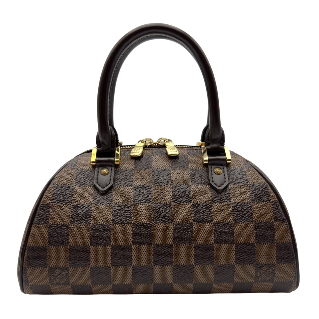 LOUIS VUITTON RIVERA MINI HANDBAG: LOUIS VUITTON Rivera mini Handbag Brand: LOUIS VUITTON Type/Style: Handbag Material: Damier/Leather Color: Brown Size: W9.1 x H4.7x D4.7inch Accessories: None Accessories Notice: When purc