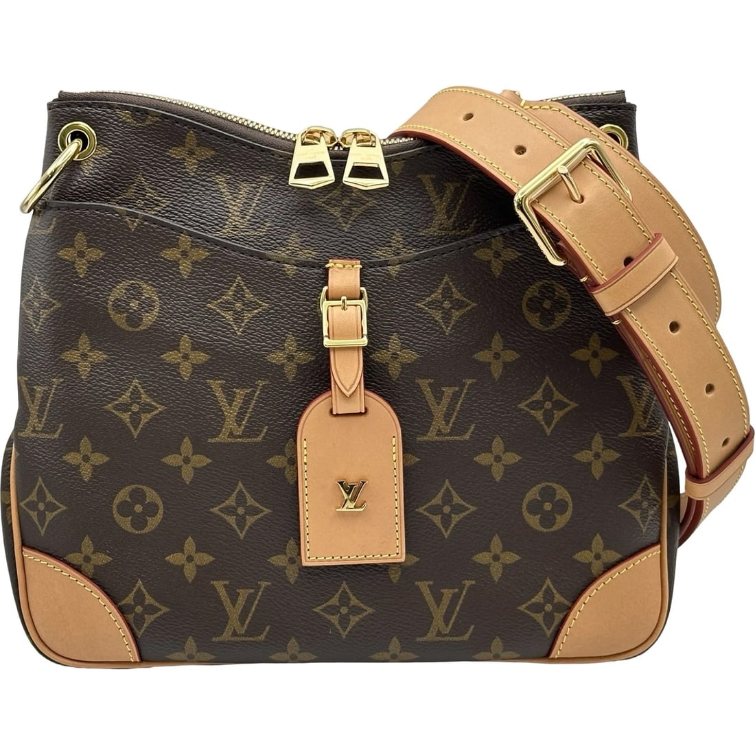 LOUIS VUITTON ODEON NM MM SHOULDER BAG: LOUIS VUITTON Odeon NM MM Shoulder Bag Brand: LOUIS VUITTON Type/Style: Shoulder Bag Material: Monogram canvas Color: Brown Size: W9.8 x H9.1x D3.0inch Shoulder:36.2inch Accessories: None Accessories