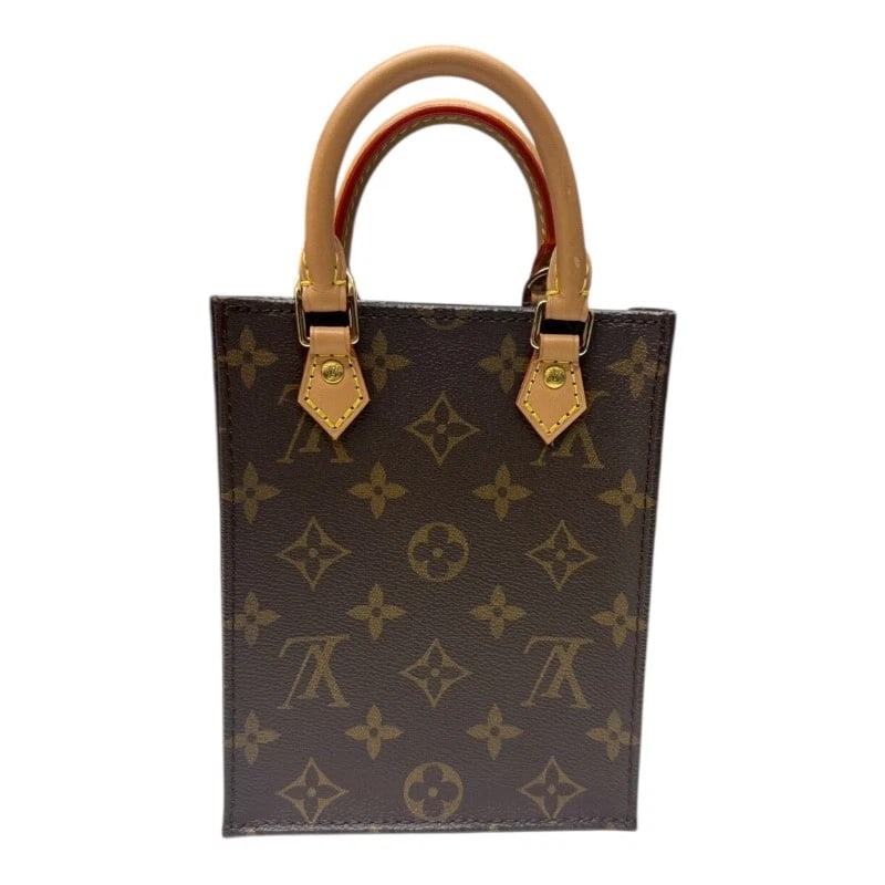 LOUIS VUITTON PETIT SAC PLAT SHOULDER BAG: LOUIS VUITTON Petit Sac Plat Shoulder Bag Brand: LOUIS VUITTON Type/Style: Shoulder Bag Material: Monogram Color: Navy Size: W8.7 x H10.0x D4.9inch Shoulder:49.2inch Accessories: None Acce