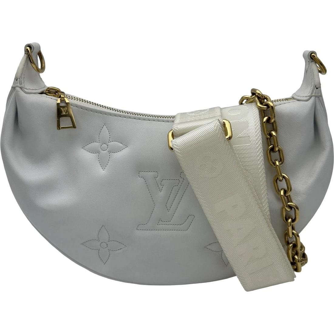 LOUIS VUITTON OVER THE MOON SHOULDER BAG: LOUIS VUITTON over the moon Shoulder Bag Brand: LOUIS VUITTON Type/Style: Shoulder Bag Material: bubble glam Color: Snow white Size: W11.0 x H6.1x D2.6inch Accessories: None Accessories No