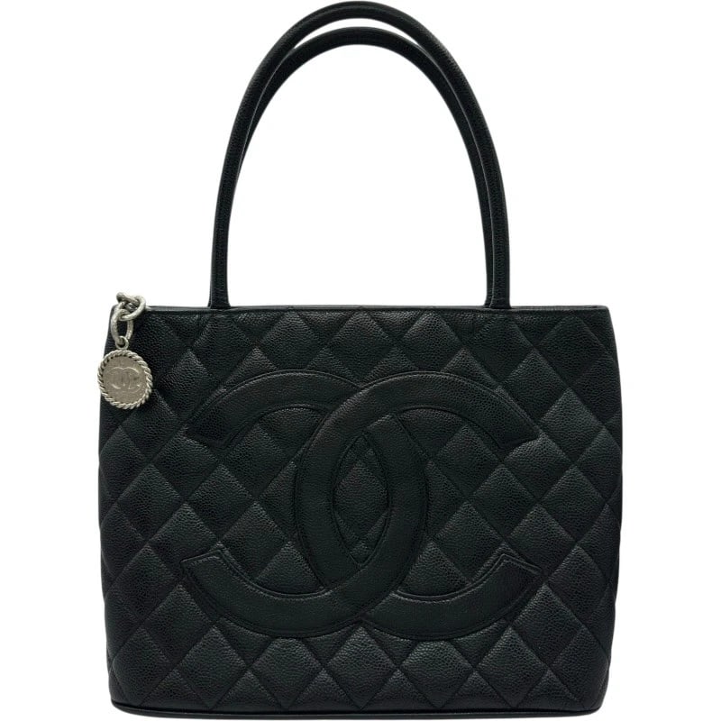 CHANEL STANDARD TOTE BAG: CHANEL Standard Tote Bag Brand: CHANEL Type/Style: Tote Bag Material: caviar Color: Black SilverHardware Size: W13.0 x H9.4x D5.7inch Accessories: None Accessories Notice: When purchasing