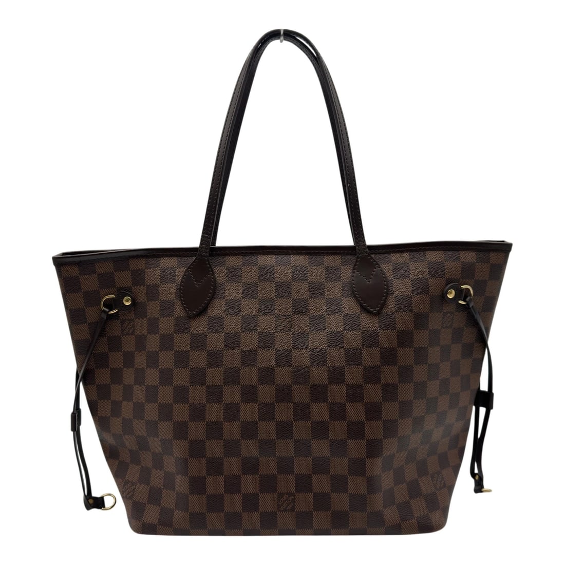 LOUIS VUITTON NEVERFULL MM TOTE BAG: LOUIS VUITTON Neverfull MM Tote Bag Brand: LOUIS VUITTON Type/Style: Tote Bag Material: Damier/Leather Color: Brown Size: W12.2 x H11.0x D5.7inch Accessories: None Accessories Notice: When