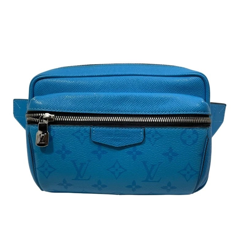 LOUIS VUITTON BUM BAG-OUTDOOR MESSENGER BAG: LOUIS VUITTON Bum bag-outdoor Messenger bag Brand: LOUIS VUITTON Type/Style: Messenger bag Material: Taigalama Color: blue Size: W8.7 x H5.9x D3.1inch Accessories: None Accessories Notice: