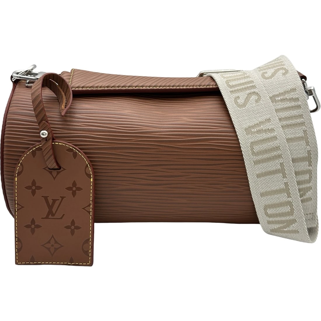 LOUIS VUITTON SOFT POLION MM SHOULDER BAG: LOUIS VUITTON Soft Polion MM Shoulder Bag Brand: LOUIS VUITTON Type/Style: Shoulder Bag Material: Epi XL Color: cognac Size: W13.2 x H6.7x D5.9inch Shoulder:59.1inch Accessories: None Acce