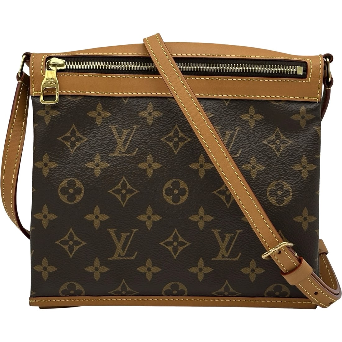 LOUIS VUITTON SAUMUR MESSENGER BAG: LOUIS VUITTON saumur messenger bag Brand: LOUIS VUITTON Type/Style: Messenger bag Material: Monogram canvas Color: Brown Size: W8.7 x H7.7x D0.6inch Shoulder:35.6inch Accessories: None Accessories