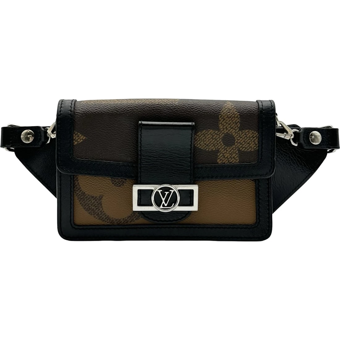 LOUIS VUITTON BUMBAG DAUPHINE BODY BAG: LOUIS VUITTON Bumbag Dauphine body bag Brand: LOUIS VUITTON Type/Style: body bag Material: reverse Color: Brown Size: W7.5 x H4.9x D1.8inch Shoulder:30.3inch Accessories: None Accessories Notice: