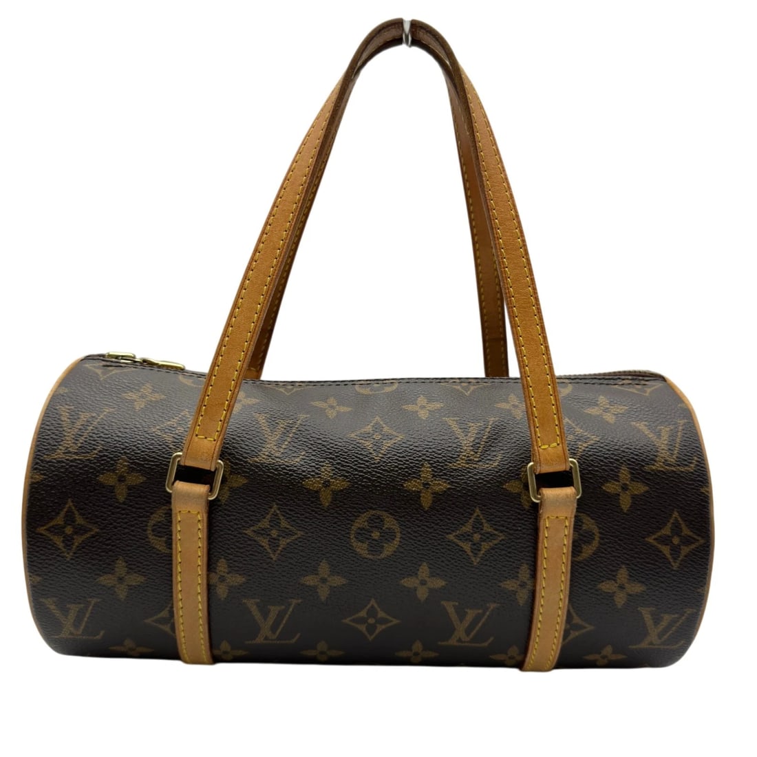 LOUIS VUITTON PAPILLON HANDBAG: LOUIS VUITTON Papillon Handbag Brand: LOUIS VUITTON Type/Style: Handbag Material: Monogram canvas / leather Color: Brown Size: W10.8 x H5.1x D5.1inch Accessories: None Accessories Notice: When