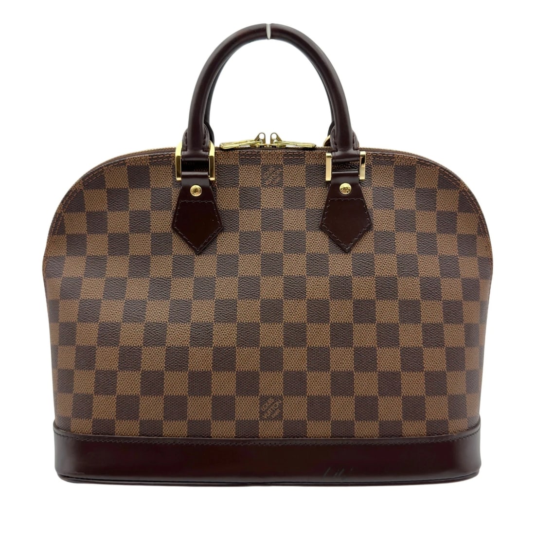 LOUIS VUITTON ALMA HANDBAG: LOUIS VUITTON Alma Handbag Brand: LOUIS VUITTON Type/Style: Handbag Material: Damier/Leather Color: Brown Size: W11.8 x H9.4x D6.3inch Accessories: None Accessories Notice: When purchasing pre-owned