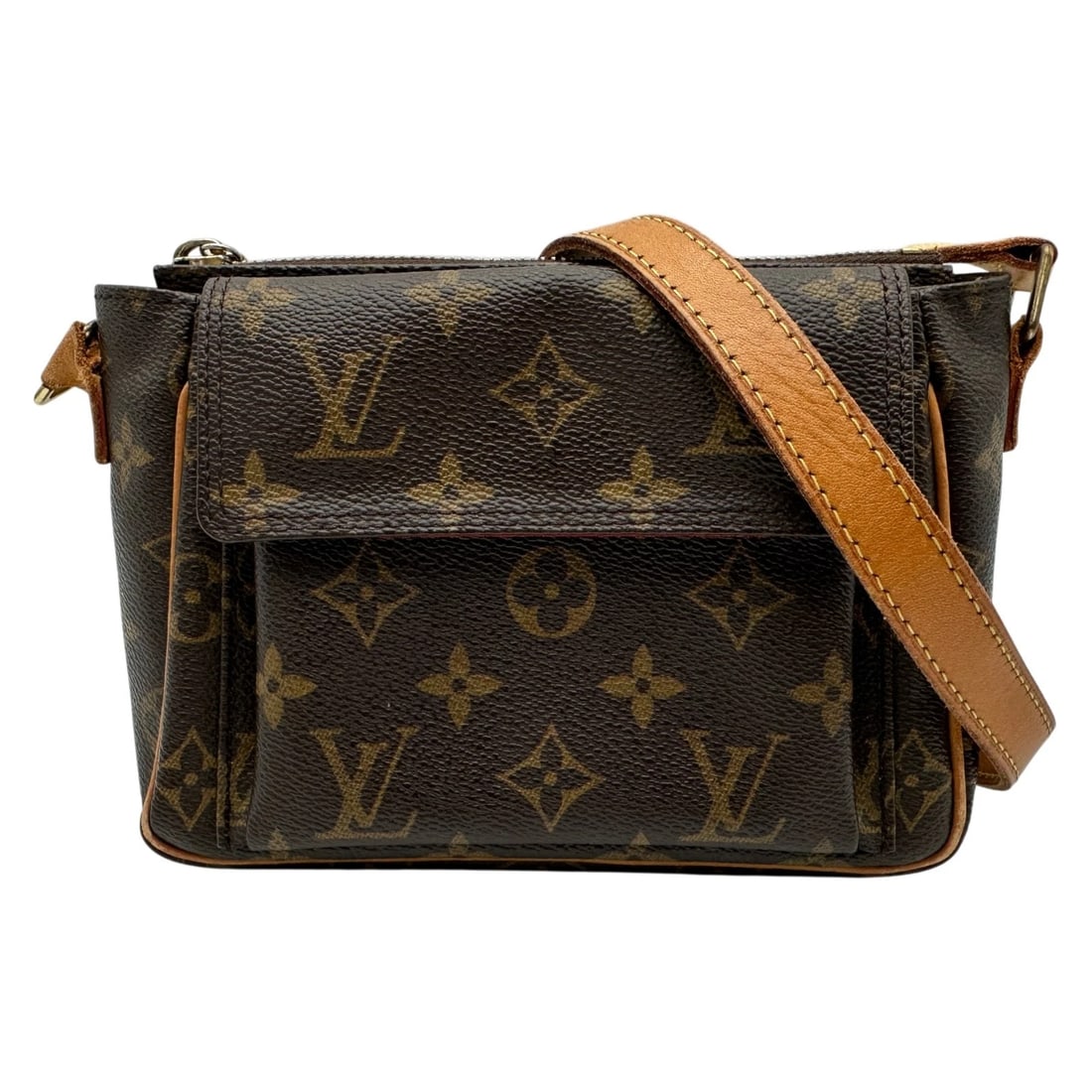 LOUIS VUITTON VIVA CITEPM SHOULDER BAG: LOUIS VUITTON Viva CitePM Shoulder Bag Brand: LOUIS VUITTON Type/Style: Shoulder Bag Material: monogram/leather Color: Brown Size: W7.1 x H5.5x D3.1inch Shoulder:40.9inch Accessories: None