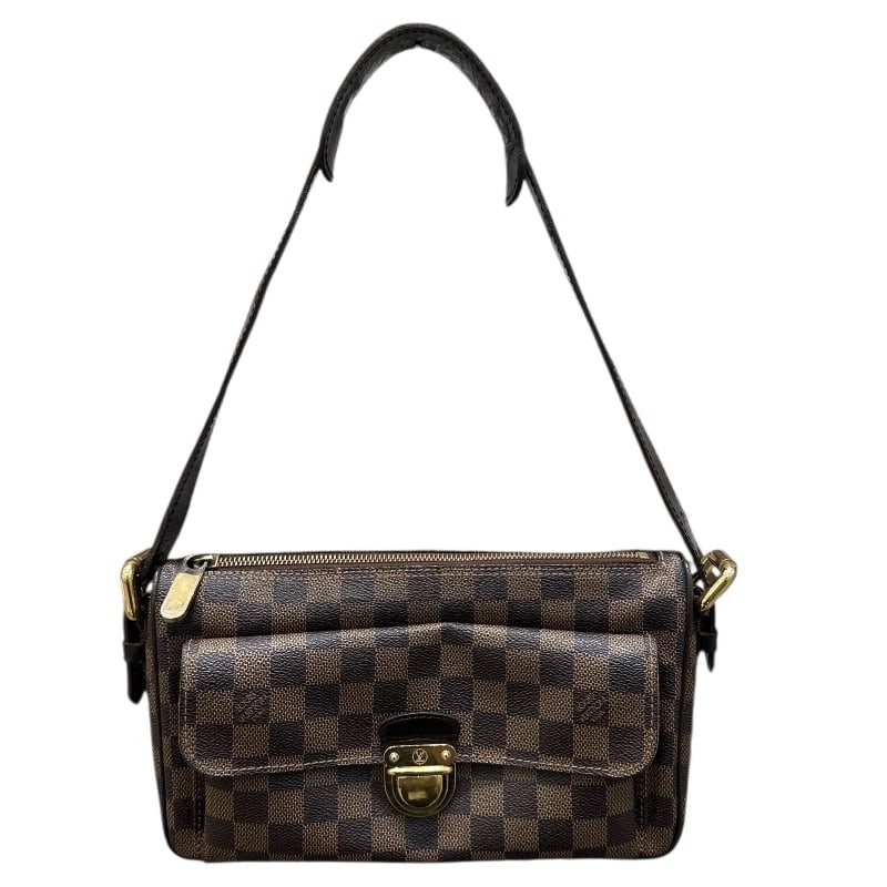 LOUIS VUITTON RAVELLO GM HANDBAG: LOUIS VUITTON Ravello GM Handbag Brand: LOUIS VUITTON Type/Style: Handbag Material: PVC leather Color: Brown Size: W10.2 x H6.3x D3.1inch Shoulder:21.3inch Accessories: None Accessories Notice: When