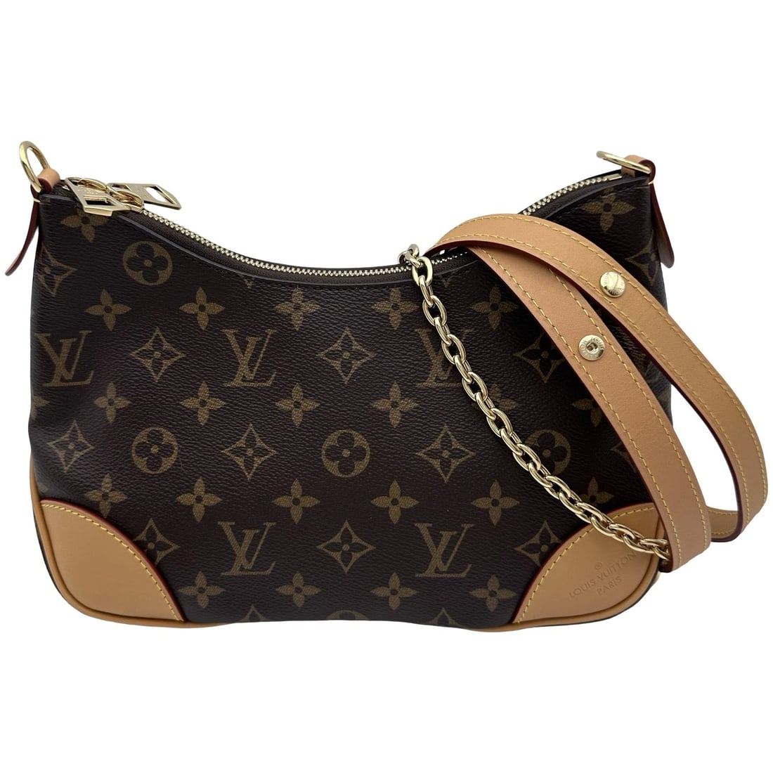 LOUIS VUITTON BOULOGNE PM SHOULDER BAG: LOUIS VUITTON Boulogne PM Shoulder Bag Brand: LOUIS VUITTON Type/Style: Shoulder Bag Material: Monogram canvas Color: Brown Size: W10.6 x H6.7x D3.9inch Shoulder:35.4inch Accessories: None