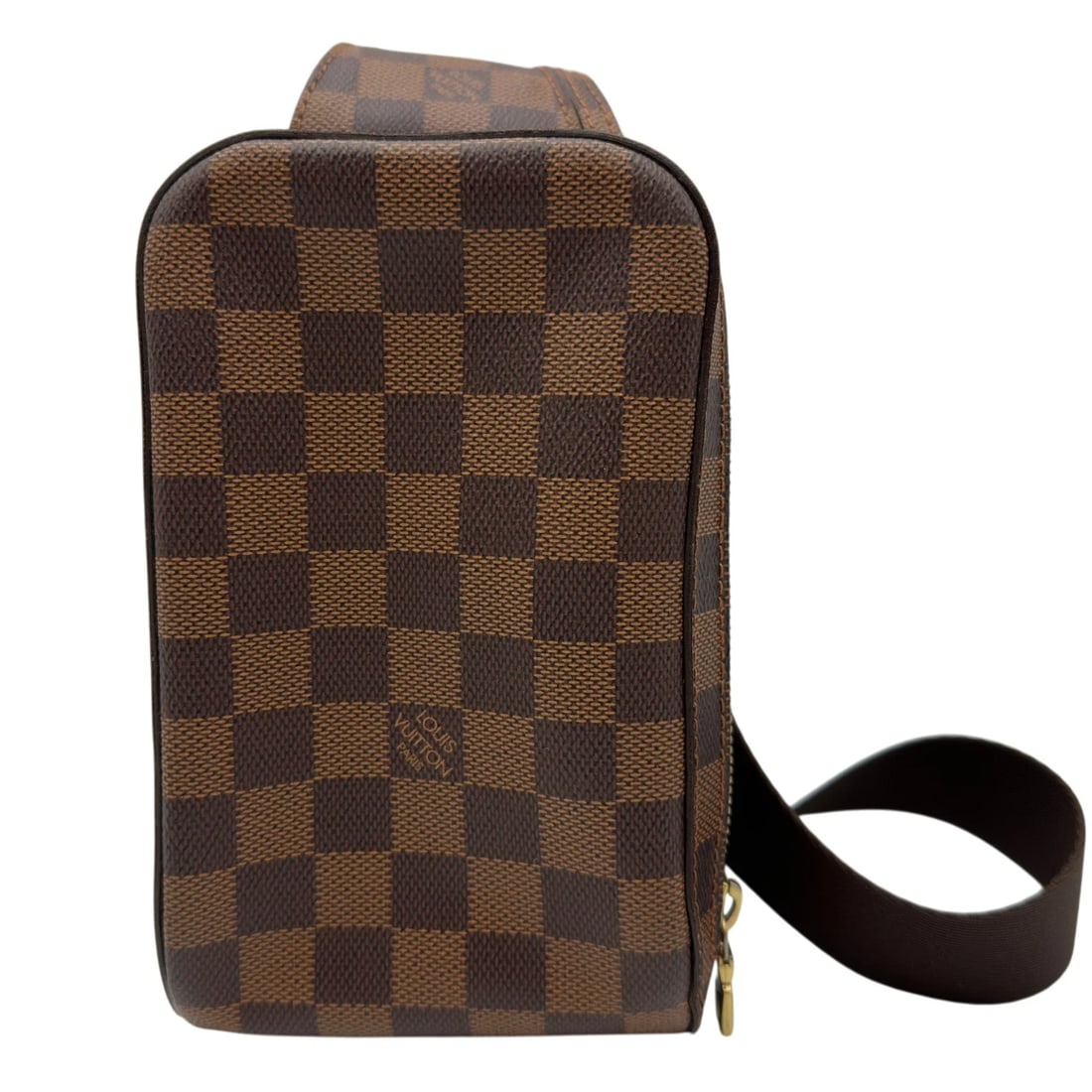LOUIS VUITTON GERONIMOS BODY BAG: LOUIS VUITTON geronimos body bag Brand: LOUIS VUITTON Type/Style: body bag Material: Damier/Leather Color: Brown Size: W4.3 x H7.7x D2.0inch Shoulder:0.0inch Accessories: None Accessories