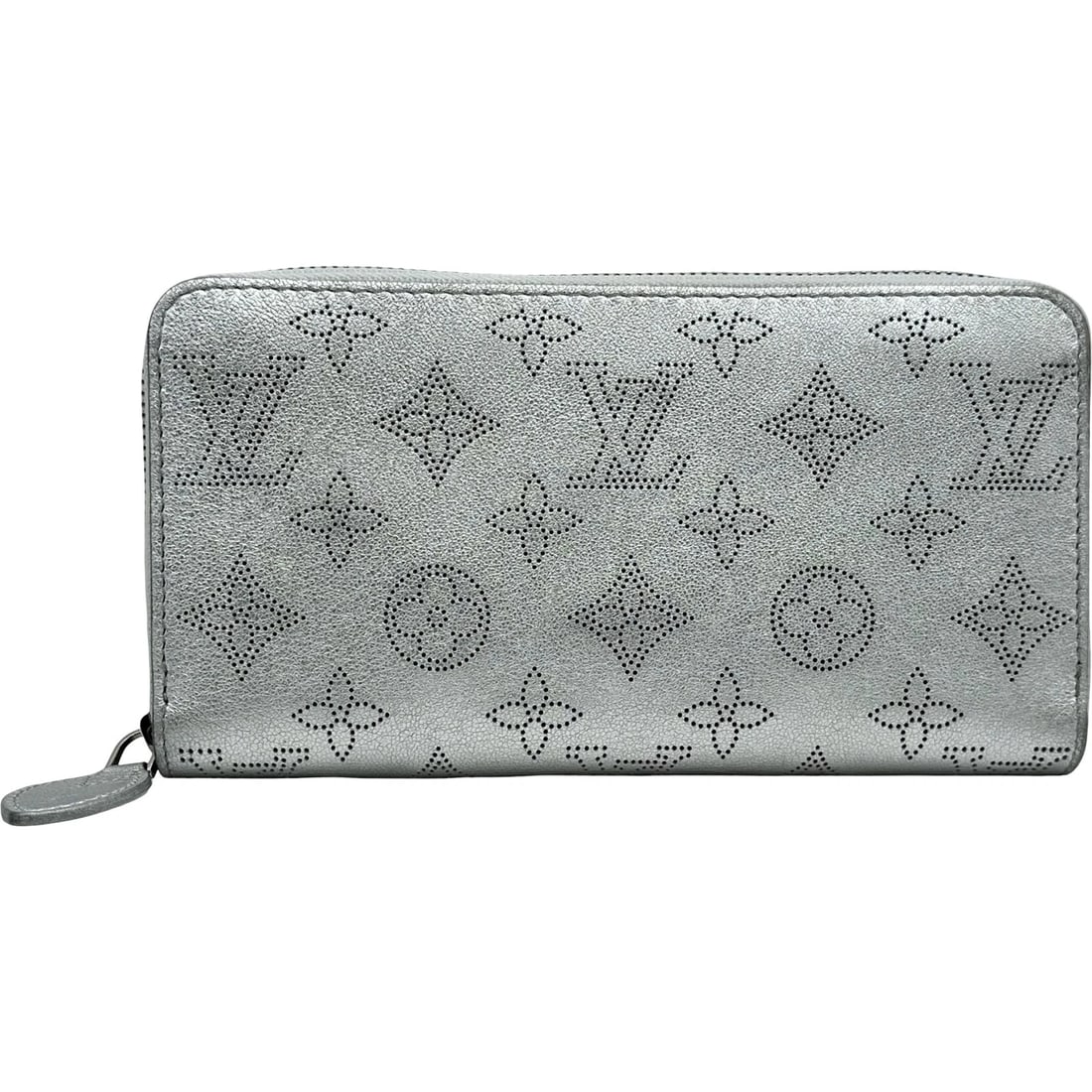 LOUIS VUITTON ZIPPY WALLET PURSE: LOUIS VUITTON Zippy wallet purse Brand: LOUIS VUITTON Type/Style: purse Material: Monogram Mahina Color: Silver Size: W7.7 x H4.1x D0.8inch Accessories: None Accessories Notice: When purch