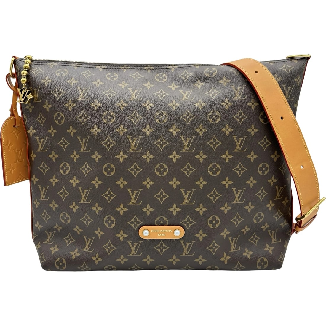 LOUIS VUITTON VAGABOND HOBO SHOULDER BAG: LOUIS VUITTON Vagabond Hobo Shoulder Bag Brand: LOUIS VUITTON Type/Style: Shoulder Bag Material: Monogram canvas Color: Brown Size: W15.4 x H14.2x D4.7inch Shoulder:26.8inch Accessories: None