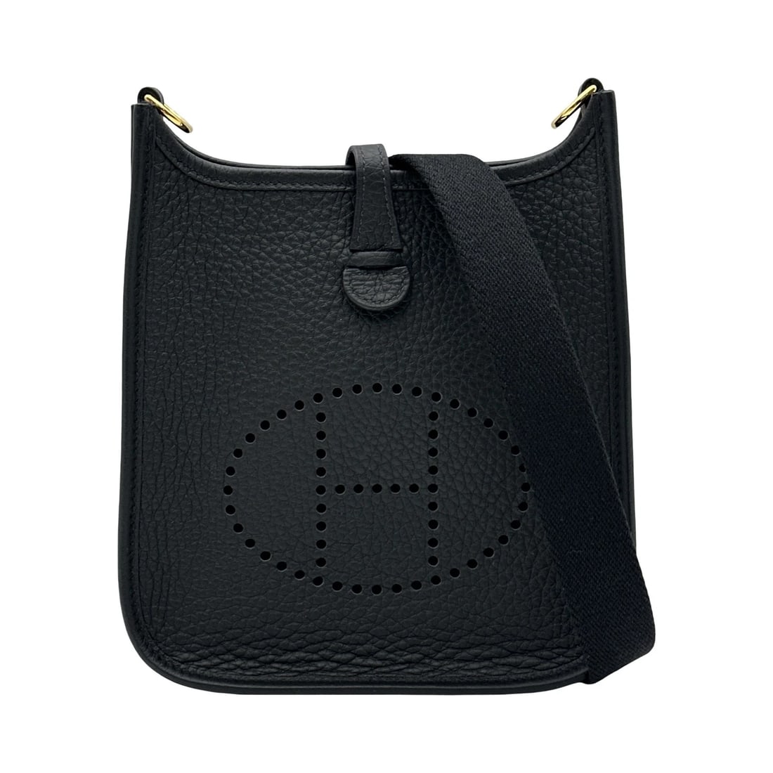 HERMES EVELYN TPM SHOULDER BAG: HERMES Evelyn TPM Shoulder Bag Brand: HERMES Type/Style: Shoulder Bag Material: Taurillon Clemence Color: Gold Hardware Size: W6.7 x H7.5x D1.8inch Shoulder:43.3inch Accessories: None Accessories