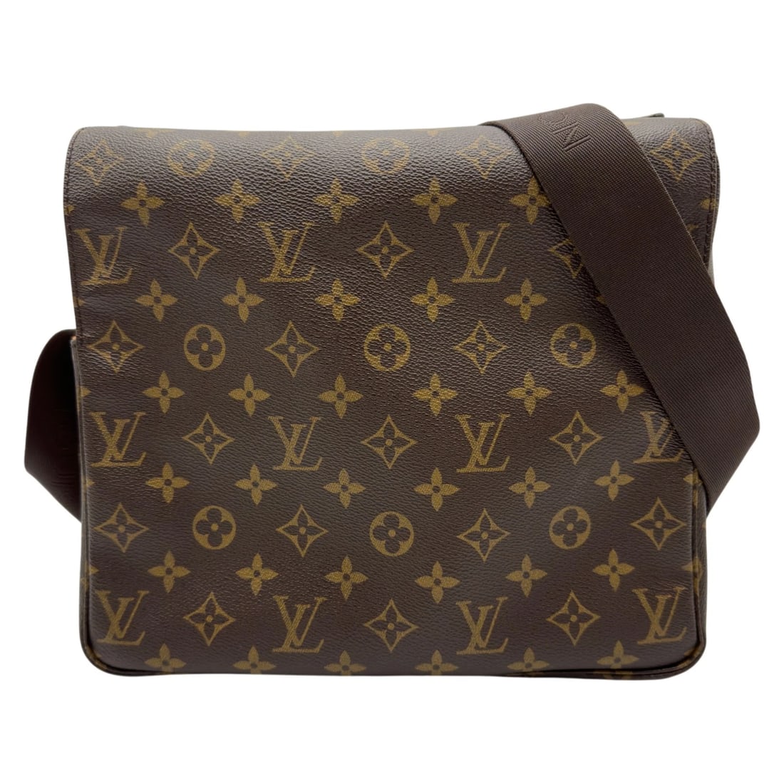 LOUIS VUITTON NAVIGLIO SHOULDER BAG: LOUIS VUITTON Naviglio Shoulder Bag Brand: LOUIS VUITTON Type/Style: Shoulder Bag Material: monogram/leather Color: Brown Size: W10.8 x H9.1x D4.3inch Shoulder:24.4inch Accessories: None Accessories