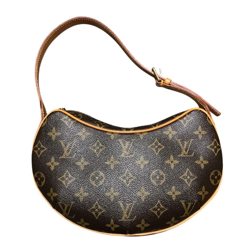 LOUIS VUITTON POCHETTE SHOULDER BAG: LOUIS VUITTON Pochette Shoulder Bag Brand: LOUIS VUITTON Type/Style: Shoulder Bag Material: Monogram canvas Color: Brown Size: W9.4 x H5.5x D2.4inch Accessories: None Accessories Notice: W