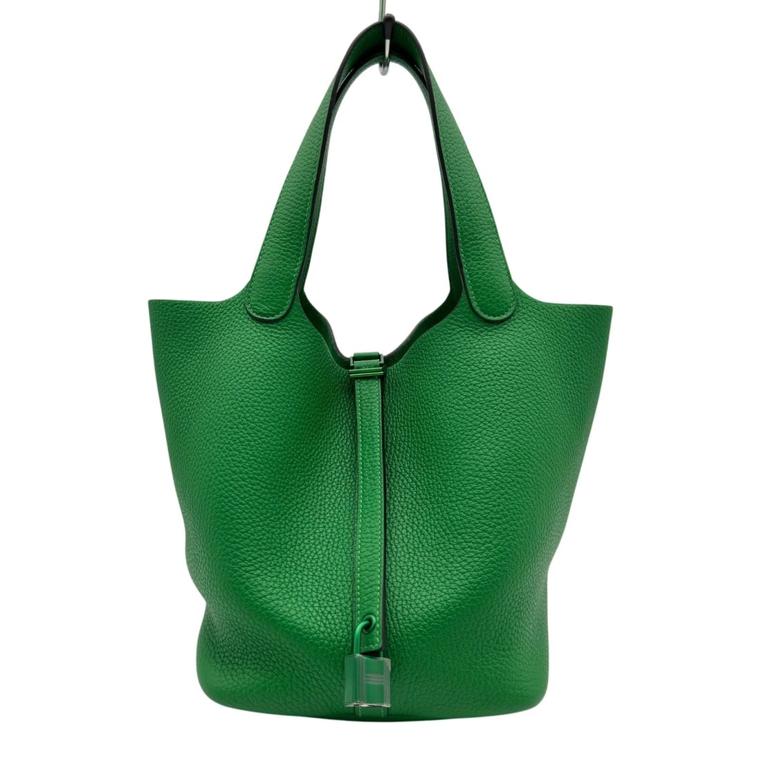 HERMES PICOTANE LOCK TOTE BAG: HERMES picotane lock Tote Bag Brand: HERMES Type/Style: Tote Bag Material: Taurillon Clemence Color: Sobamboo Size: W6.7 x H8.7x D8.5inch Accessories: None Accessories Notice: When purchas