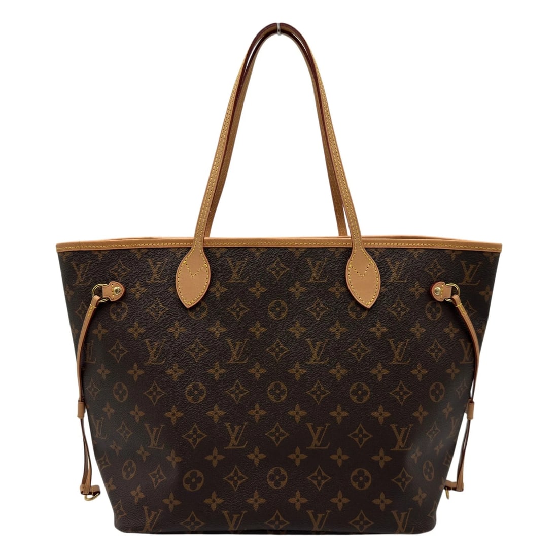LOUIS VUITTON NEVERFULL TOTE BAG: LOUIS VUITTON Neverfull Tote Bag Brand: LOUIS VUITTON Type/Style: Tote Bag Material: monogram/leather Color: Brown Size: W12.4 x H11.4x D5.9inch Accessories: None Accessories Notice: When