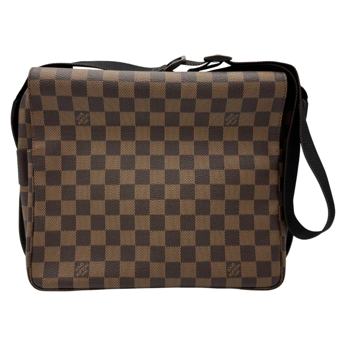 LOUIS VUITTON NAVIGLIO SHOULDER BAG: LOUIS VUITTON Naviglio Shoulder Bag Brand: LOUIS VUITTON Type/Style: Shoulder Bag Material: Damier/Leather Color: Brown Size: W10.8 x H9.4x D4.7inch Shoulder:25.2inch Accessories: None Acc