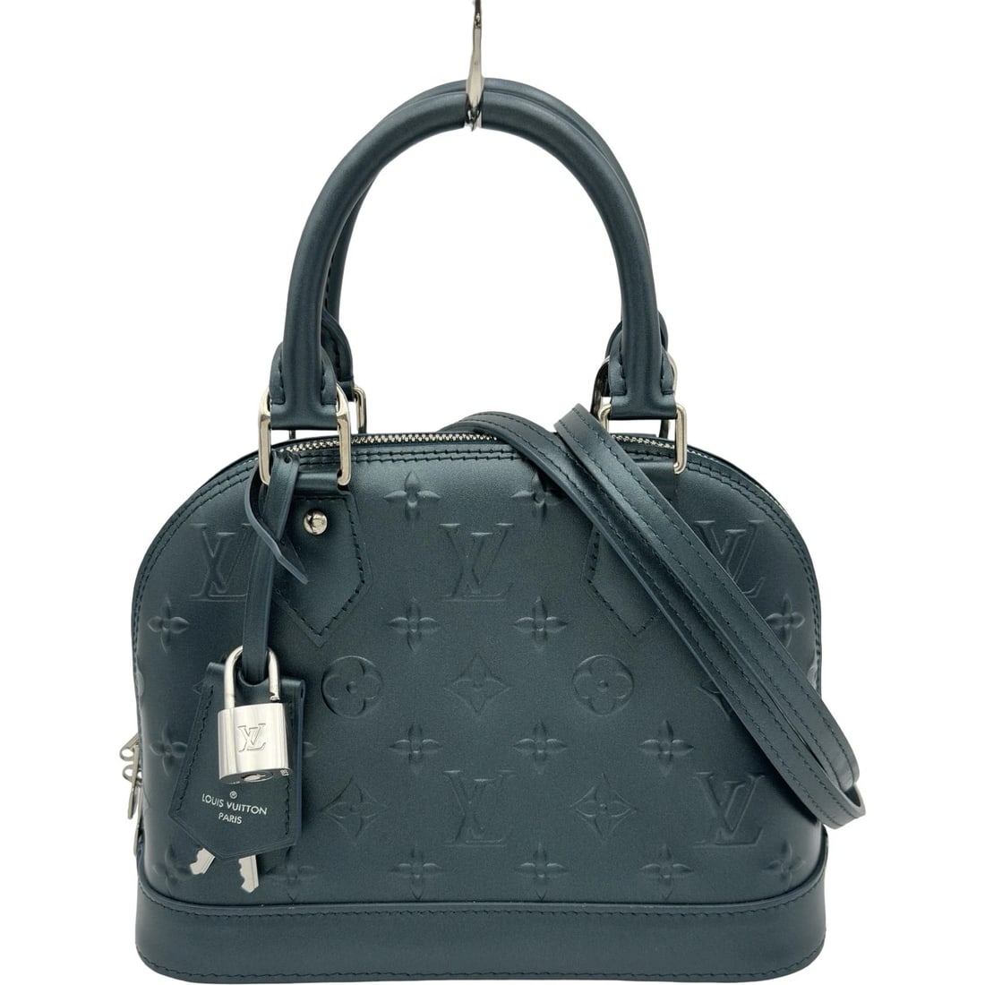 LOUIS VUITTON ALMA HANDBAG: LOUIS VUITTON Alma Handbag Brand: LOUIS VUITTON Type/Style: Handbag Material: Moonogram Color: Blue Acrylic Size: W9.4 x H6.9x D4.3inch Shoulder:39.6inch Accessories: None Accessories Noti