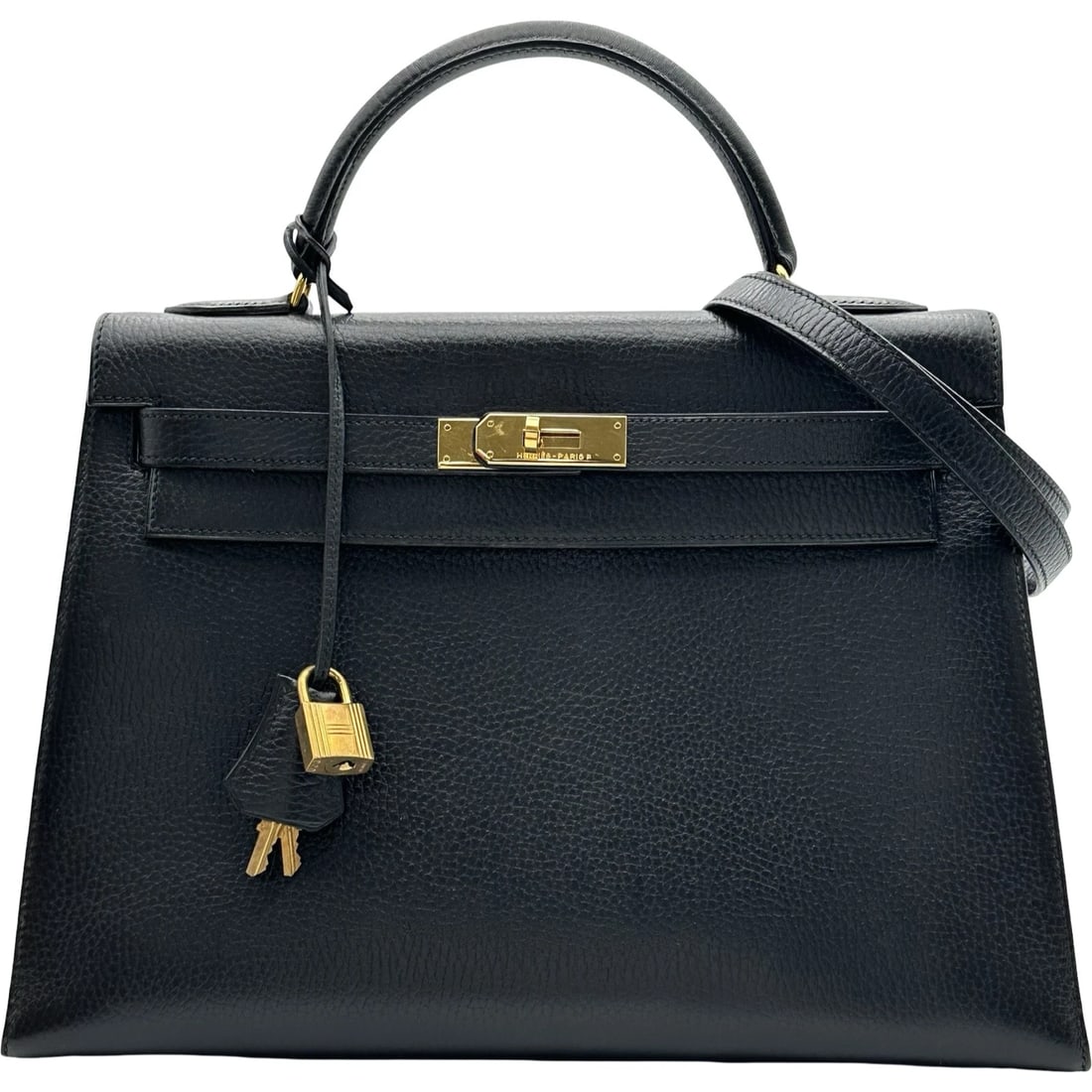 HERMES KELLY OUTSIDE SEWING SHOULDER BAG: HERMES Kelly outside sewing Shoulder Bag Brand: HERMES Type/Style: Shoulder Bag Material: Ardenne Color: Black Gold Hardware Size: W12.6 x H8.9x D4.5inch Shoulder:33.3inch Accessories: None