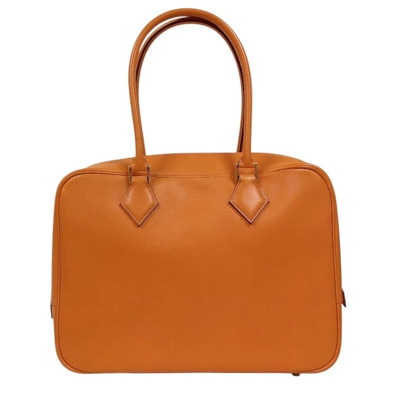 HERMES PURUM HANDBAG: HERMES Purum Handbag Brand: HERMES Type/Style: Handbag Material: Vogarribar Color: Orange SilverHardware Size: W10.8 x H8.1x D3.9inch Accessories: None Accessories Notice: When purchasing pre-owned