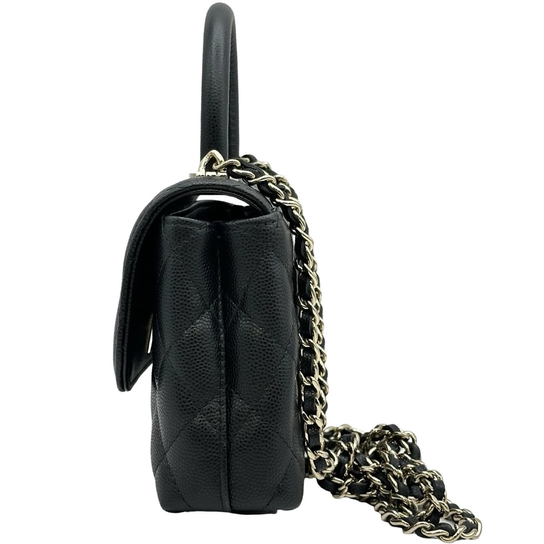 CHANEL COCO HANDLE SHOULDER BAG - 4