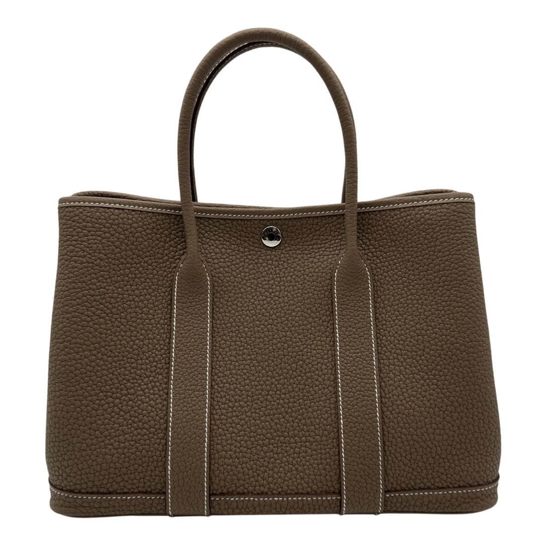 HERMES GARDEN PARTY TOTE BAG: HERMES Garden party Tote Bag Brand: HERMES Type/Style: Tote Bag Material: Negonda Color: Etop SilverHardware Size: W11.8 x H8.1x D5.3inch Accessories: None Accessories Notice: When purchasing