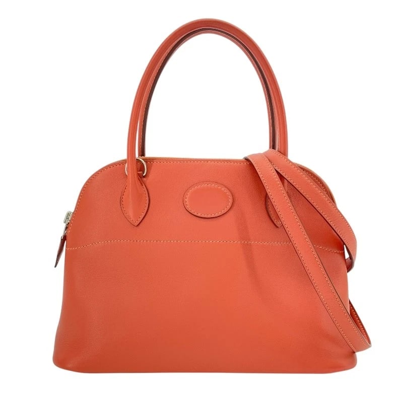 HERMES BORED SHOULDER BAG: HERMES Bored Shoulder Bag Brand: HERMES Type/Style: Shoulder Bag Material: Swift Color: Rosie SilverHardware Size: W10.6 x H7.9x D3.9inch Accessories: None Accessories Notice: When purchasing
