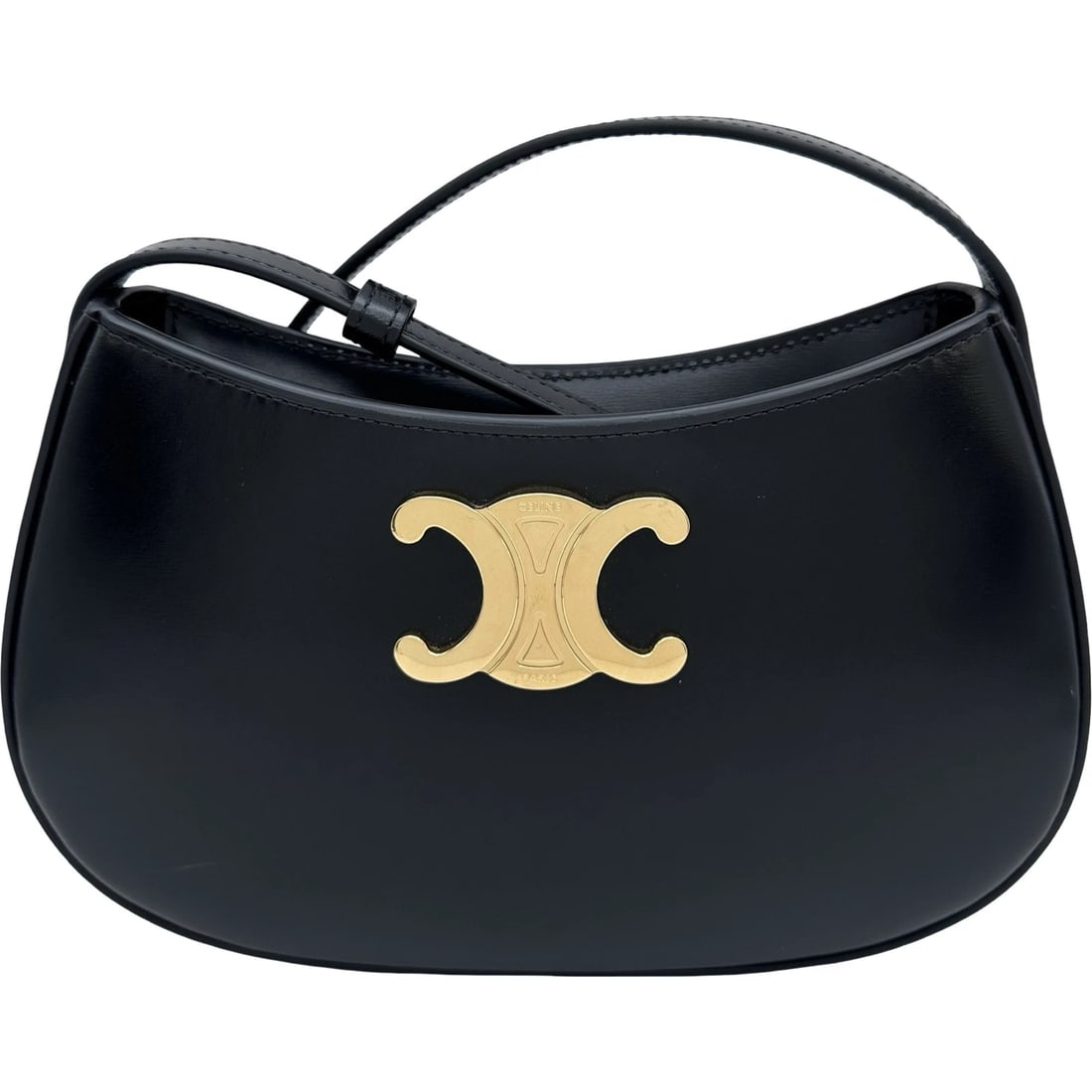 CELINE TILLY MEDIUM HANDBAG: CELINE Tilly Medium Handbag Brand: CELINE Type/Style: Handbag Material: leather Color: black Size: W8.7 x H5.1x D1.6inch Shoulder:24.4inch Accessories: None Accessories Notice: When purchasing