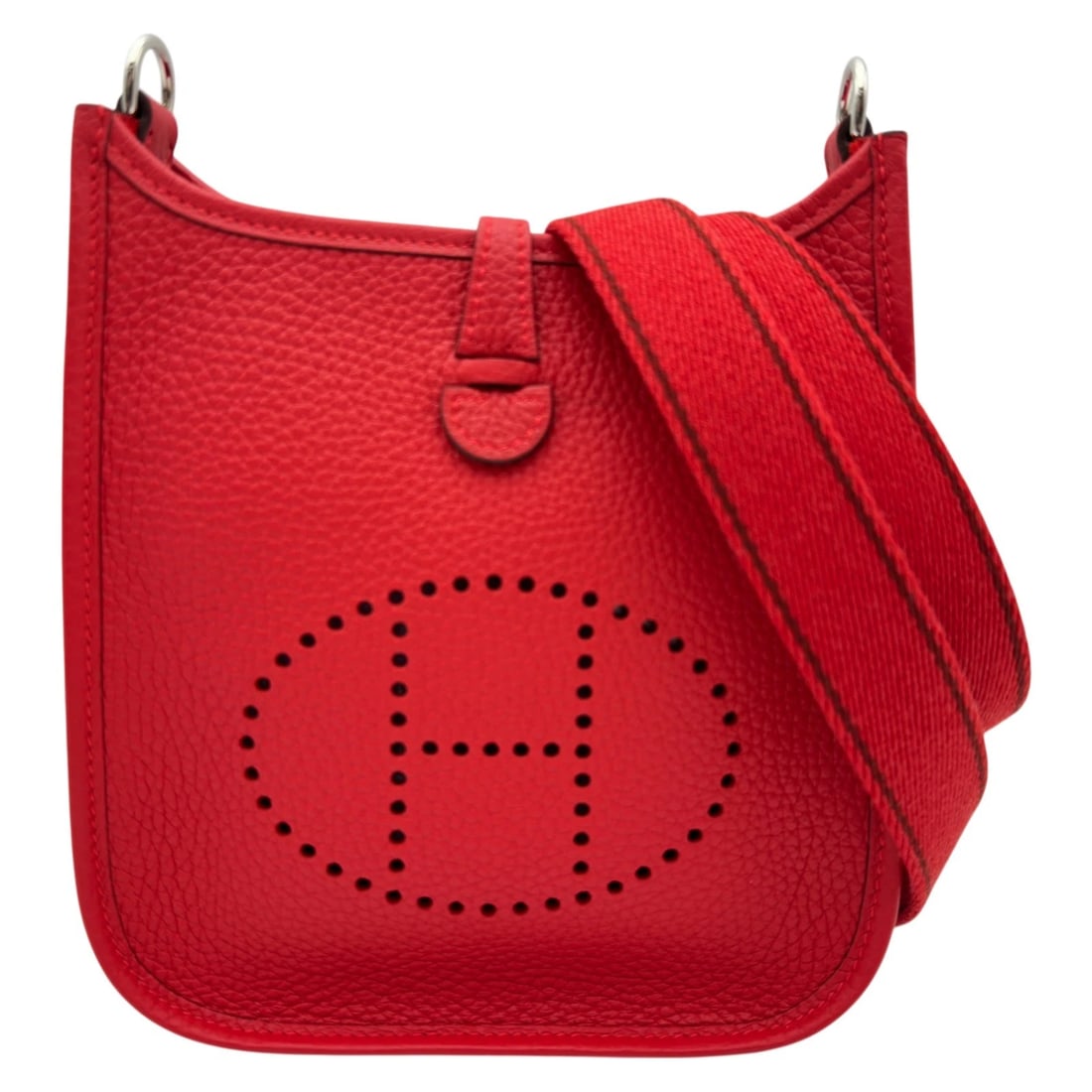 HERMES EVELYN TOTE BAG: HERMES Evelyn Tote Bag Brand: HERMES Type/Style: Tote Bag Material: Taurillon Clemence Color: SilverHardware Size: W6.7 x H6.9x D2.2inch Shoulder:43.3inch Accessories: None Accessories Notice: When