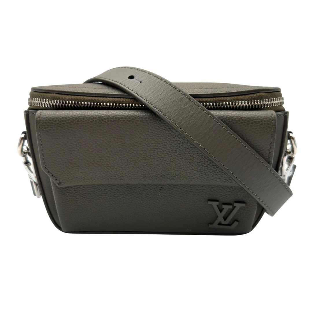 LOUIS VUITTON AEROGRAM SHOULDER BAG: LOUIS VUITTON Aerogram Shoulder Bag Brand: LOUIS VUITTON Type/Style: Shoulder Bag Material: Cowhide leather Color: khaki Size: W8.3 x H4.7x D1.4inch Shoulder:37.4inch Accessories: None Accessories