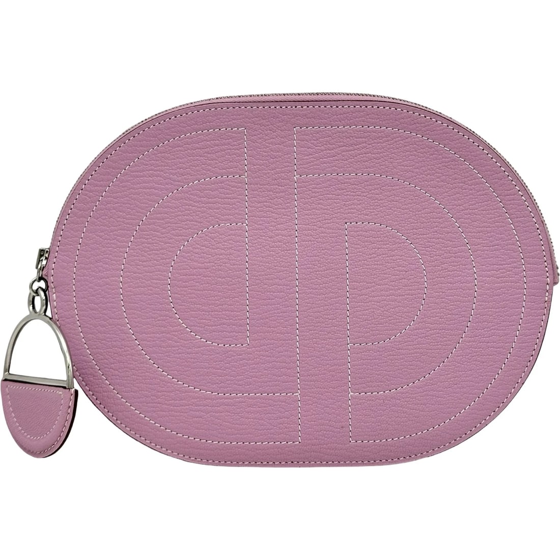 HERMES IN THE LOOP TO GO POUCH: HERMES In the Loop To Go Pouch Brand: HERMES Type/Style: Pouch Material: Shave Color: Mauve Silvestre SilverHardware Size: W7.9 x H5.8inch Accessories: None Accessories Notice: When purchasing