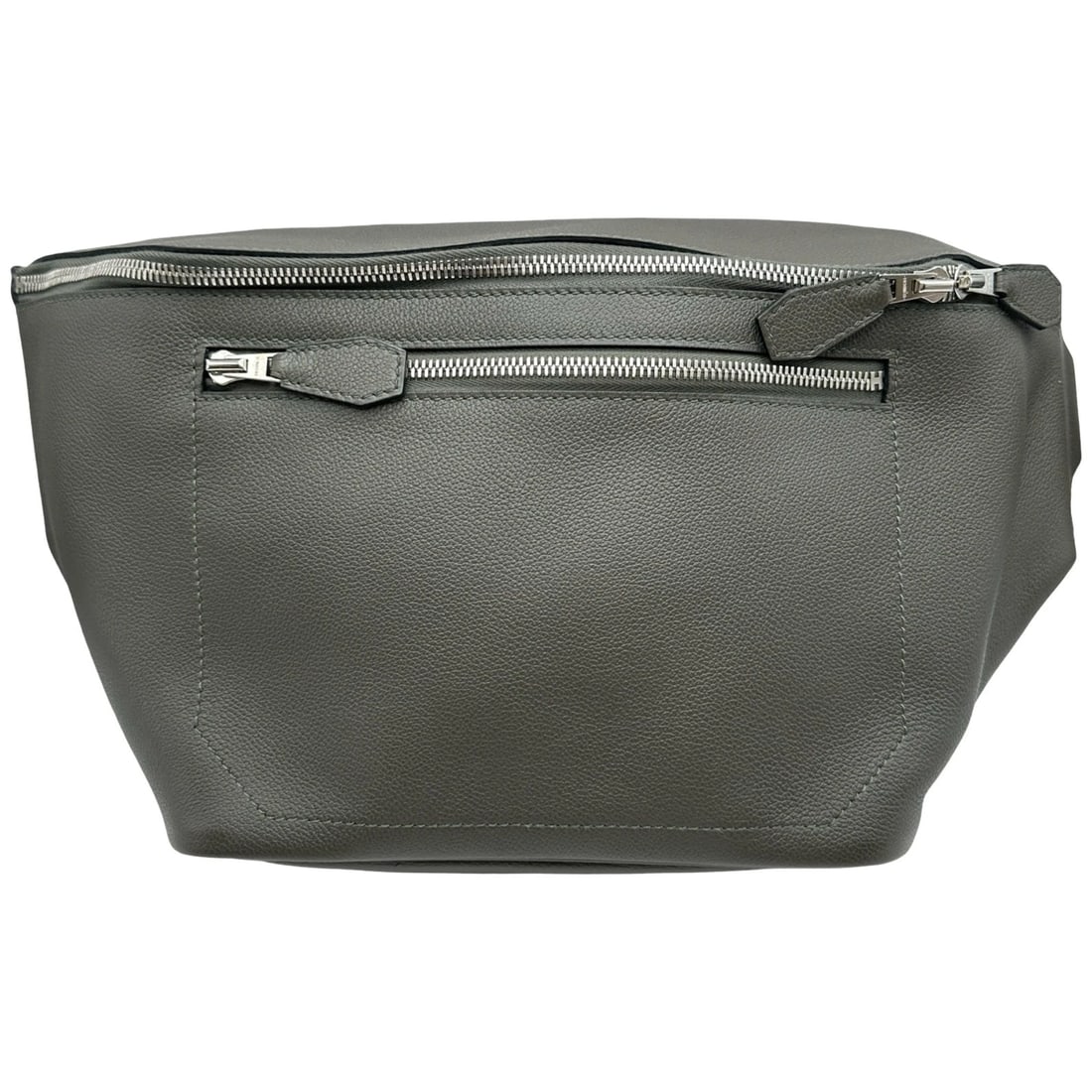 HERMES CITY SLIDE CROSS BODY BAG: HERMES City slide cross body bag Brand: HERMES Type/Style: body bag Material: Taurillon Clemence Cristobal Color: SilverHardware Size: W10.0 x H8.7x D4.3inch Shoulder:17.7inch Accessories: None