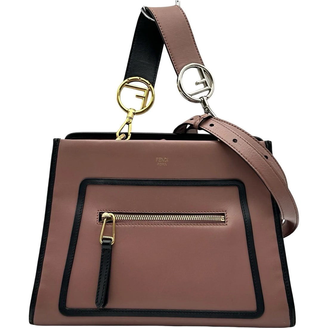 FENDI RUNAWAY HANDBAG SHOULDER BAG: FENDI Runaway Handbag Shoulder Bag Brand: FENDI Type/Style: Shoulder Bag Material: leather Color: pink Size: W11.4 x H8.3x D5.3inch Shoulder:25.6inch Accessories: None Accessories Notice: