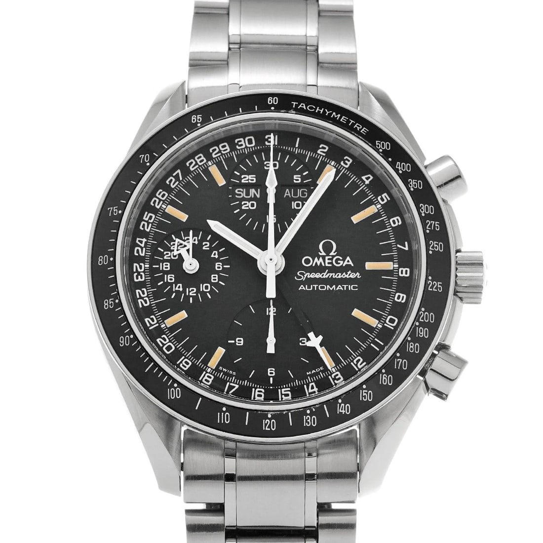 OMEGA SPEEDMASTER COSMOS MARK 40 BLACK WATCH: OMEGA Speedmaster Cosmos Mark 40 black Watch Brand: OMEGA Type/Style: Wristwatch Material: Band Material Stainless steel, Case Material Stainless steel Color: Dial Color black Size: Case Size H/about