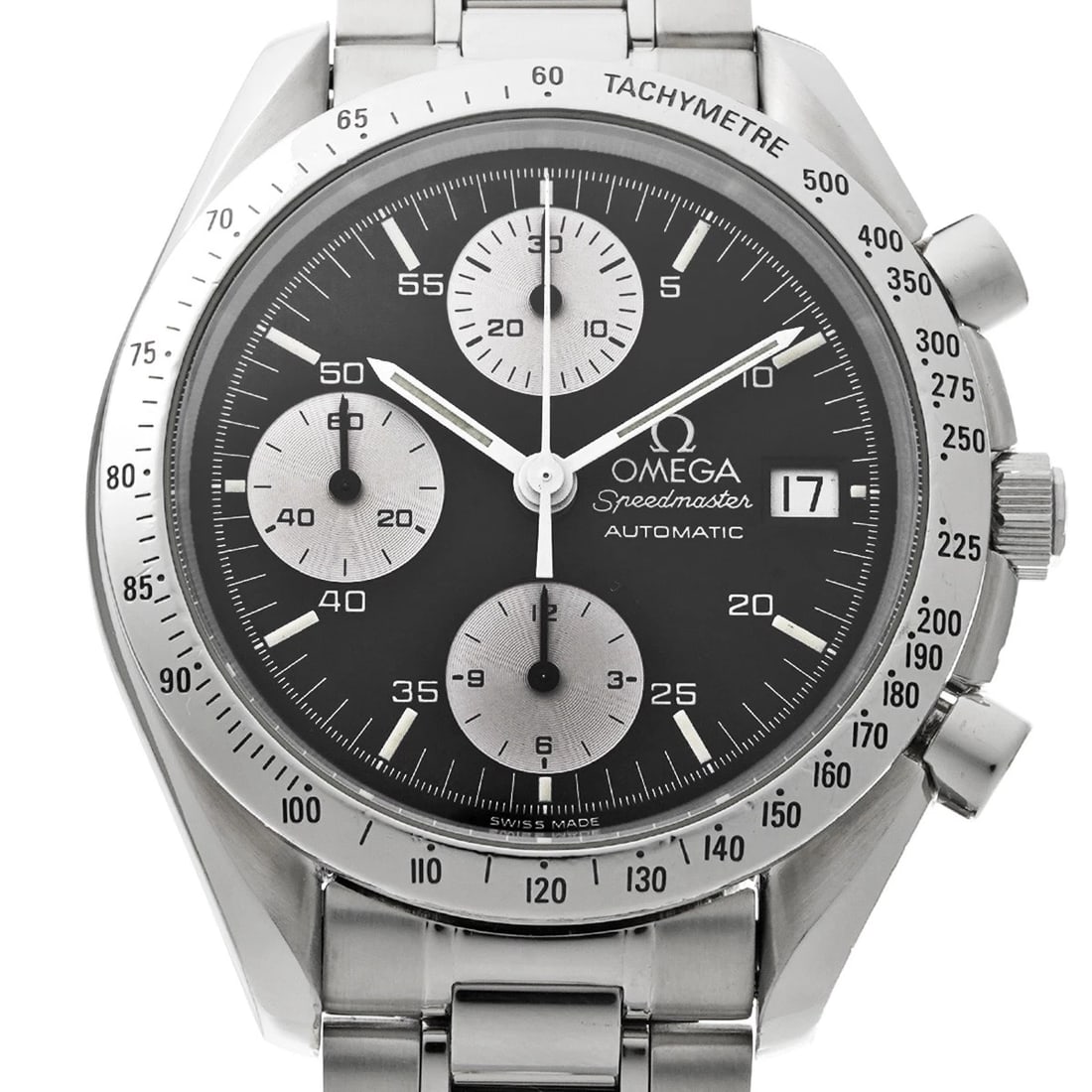 OMEGA SPEEDMASTER DATE BLACK/SILVER WATCH - 4