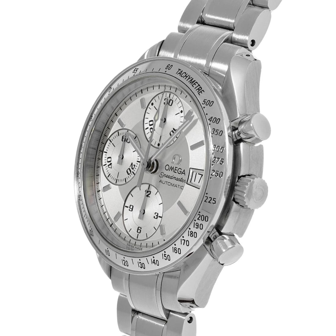 OMEGA SPEEDMASTER DATE SILVER WATCH - 2
