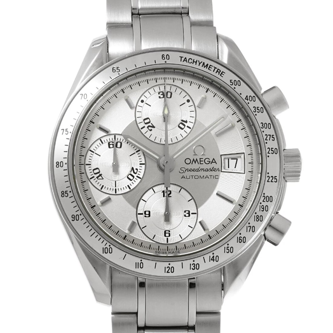 OMEGA SPEEDMASTER DATE SILVER WATCH - 4
