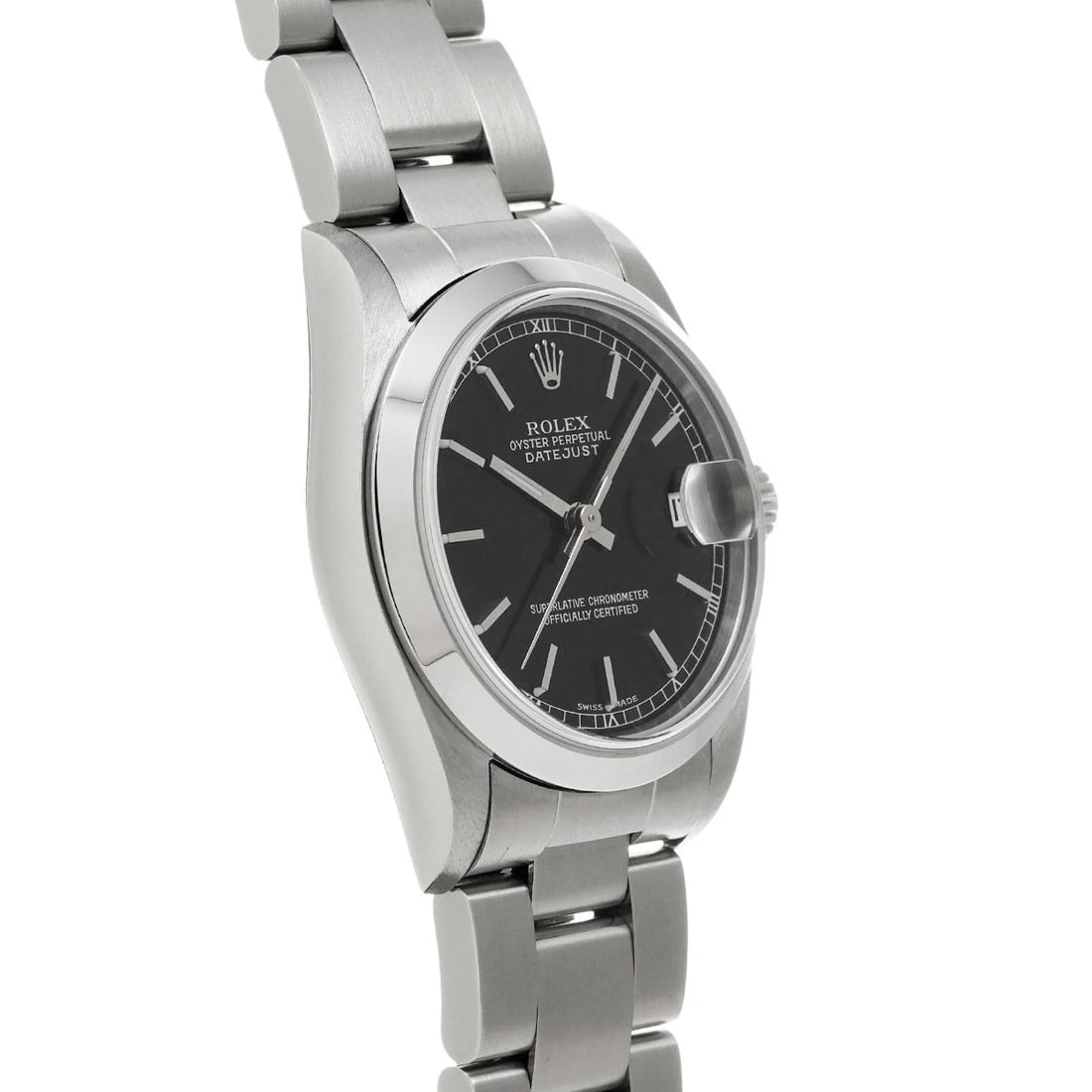 ROLEX DATEJUST BLACK WATCH - 3
