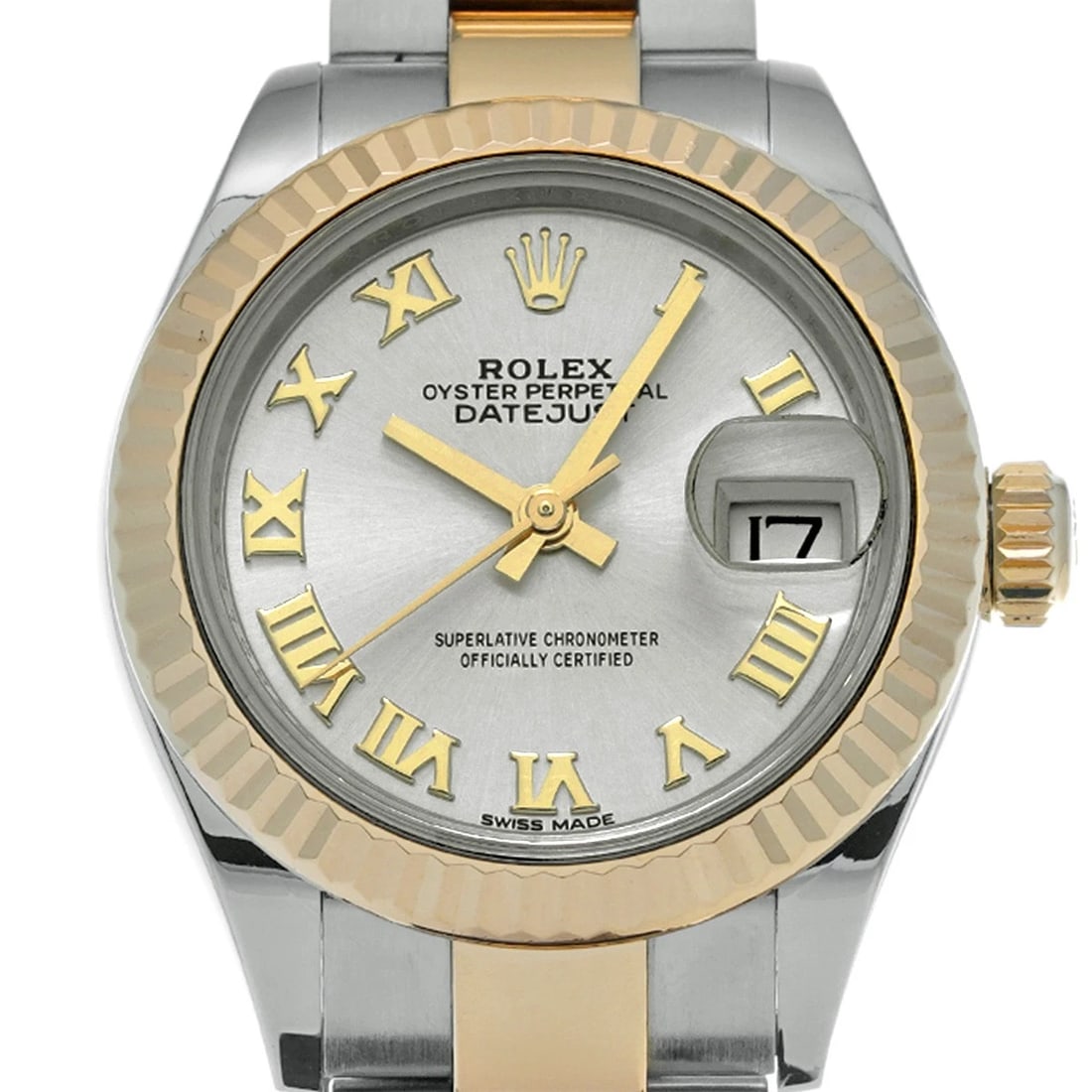 ROLEX DATEJUST 28 SILVER WATCH - 4