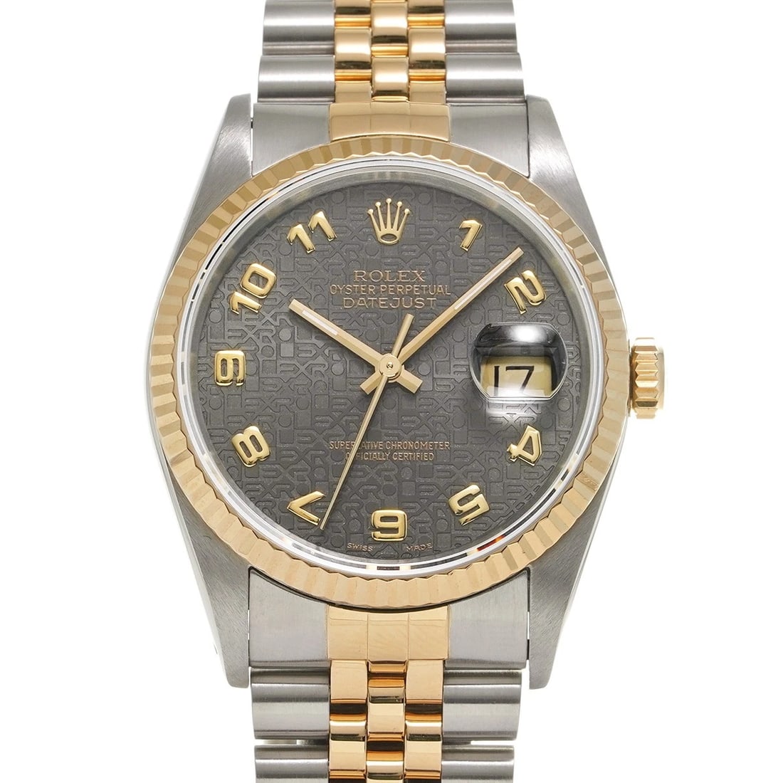 ROLEX DATEJUST 36 BLACK COMPUTER WATCH: ROLEX Datejust 36 Black computer Watch Brand: ROLEX Type/Style: Wristwatch Material: Band Material Stainless steel/Yellow Gold, Case Material Stainless steel Color: Dial Color Black computer Size: