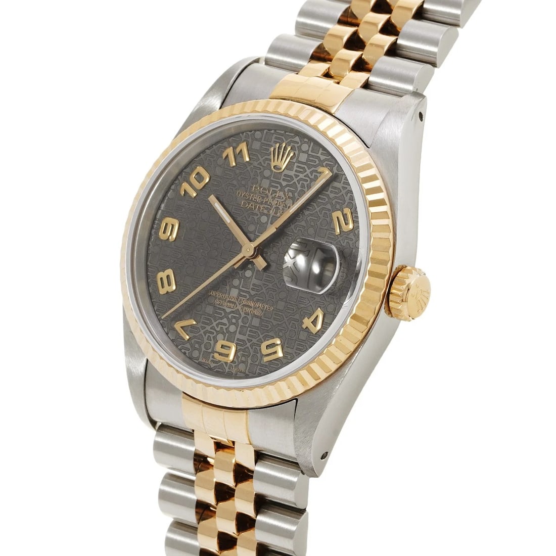 ROLEX DATEJUST 36 BLACK COMPUTER WATCH - 2