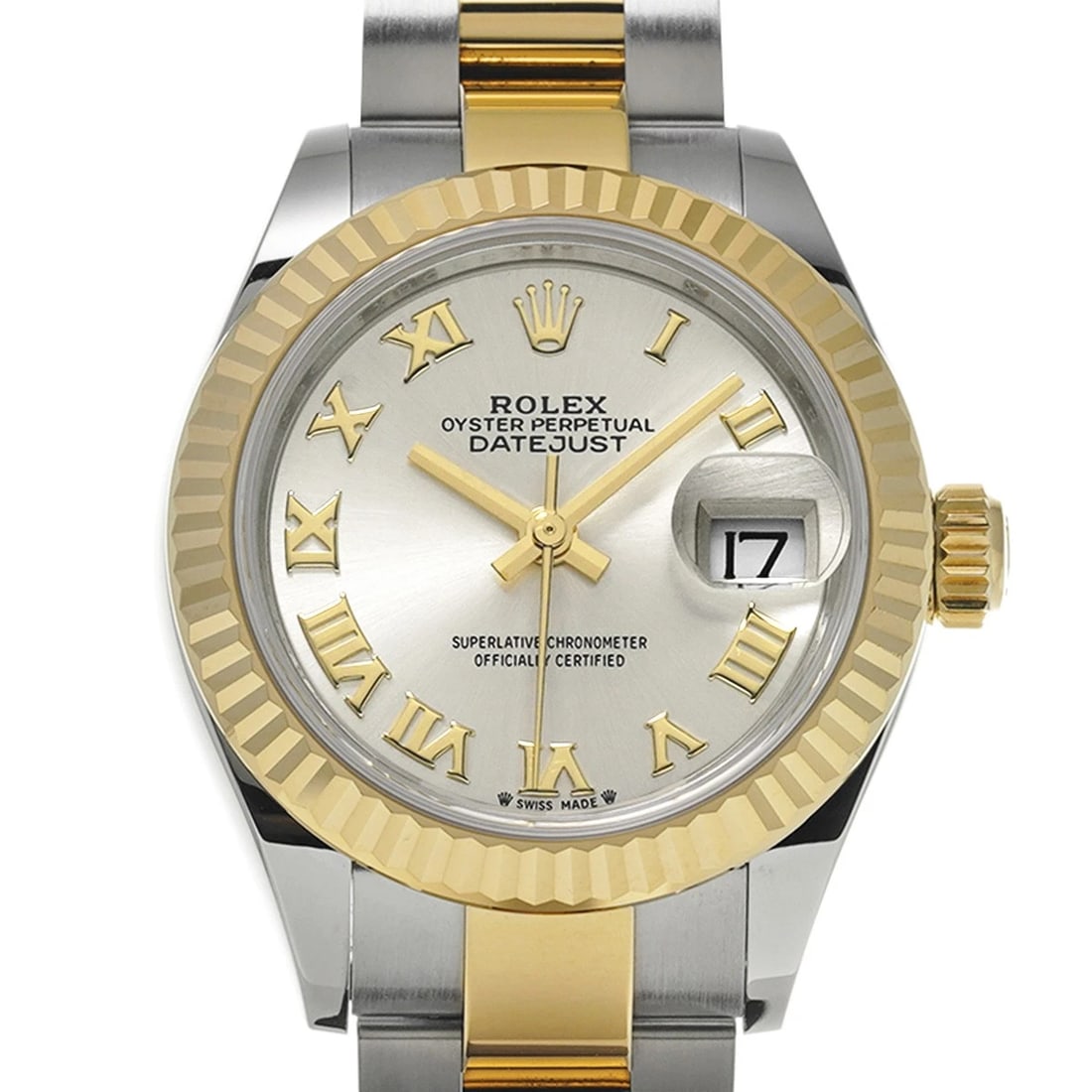 ROLEX DATEJUST 28 SILVER WATCH - 4