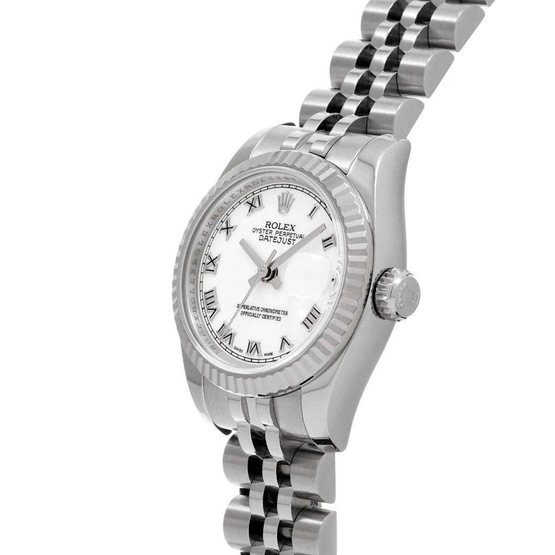 ROLEX DATEJUST WHITE WATCH - 2