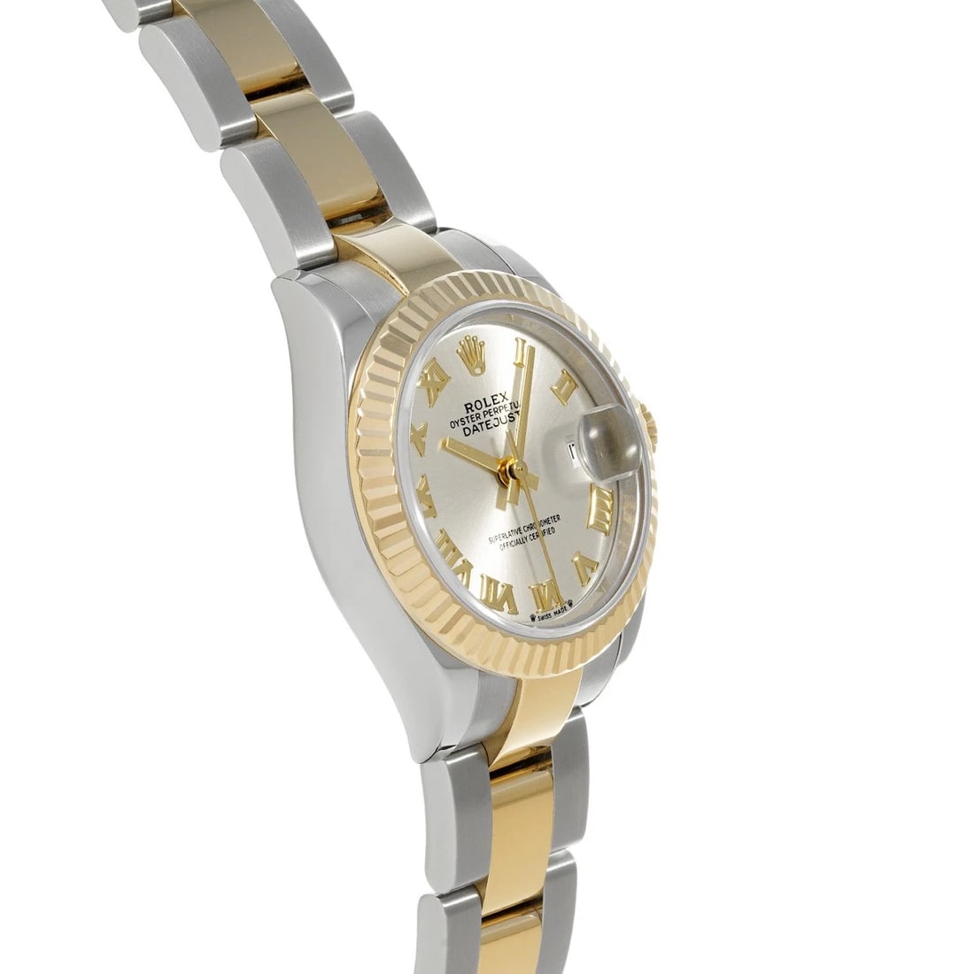 ROLEX DATEJUST 28 SILVER WATCH - 3