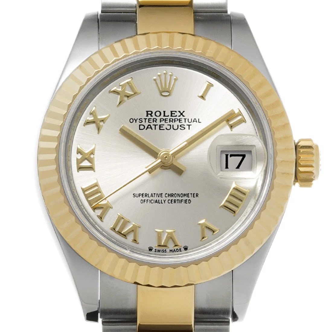 ROLEX DATEJUST 28 SILVER WATCH - 4