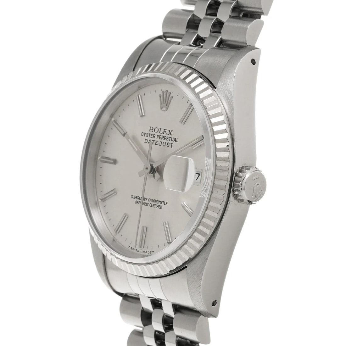 ROLEX DATEJUST SILVER WATCH - 2